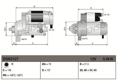 Rozrusznik DENSO DSN3127