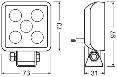 ARBEITSSCHEINWERFER ams-OSRAM LEDWL103WD 2
