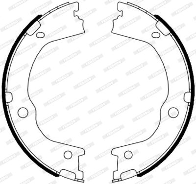 Bromsbackar, sats, parkeringsbroms FERODO FSB4089