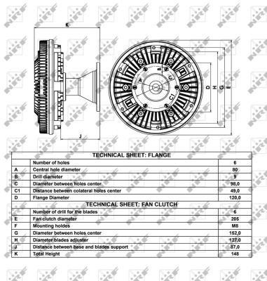 Clutch, radiator fan 49049