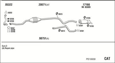 SISTEM DE ESAPAMENT WALKER PE10659