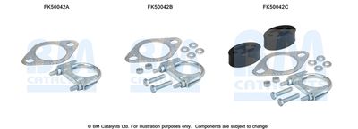 Монтажен комплект, изпускателна тръба BM Catalysts FK50042