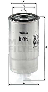 Bränslefilter MANN-FILTER WK 854/3