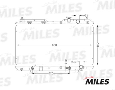 Радиатор, охлаждение двигателя MILES ACRB040 для HONDA CR-V