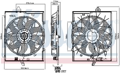 VENTILATOR RADIATOR NISSENS 85735 5