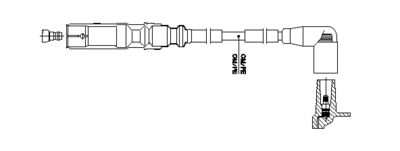 Провод зажигания BREMI 1A23F61 для SEAT EXEO