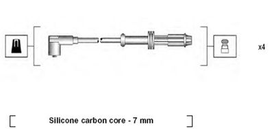 Zestaw przewodów zapłonowych MAGNETI MARELLI 941135200707