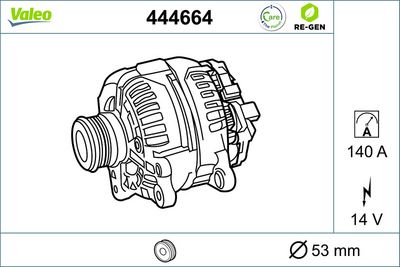 генератор VALEO 444664