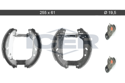 комплект спирачна челюст ICER 79KT0018 C