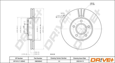 BREMSSCHEIBE DR!VE+ DBD0854C 2