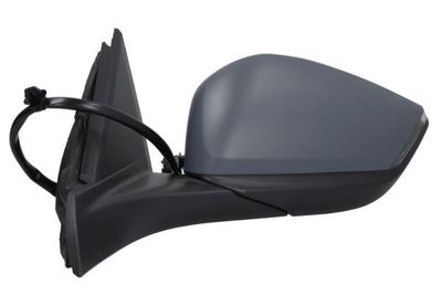 Zijspiegel Rechts (elektrisch, in reliëf, met verwarming, assistent rijstrookverandering, under-coated, elektrisch opklapbaar, met indicator, met temperatuursensor) past: OPEL ASTRA L 07.21-