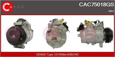 COMPRESOR CLIMATIZARE CASCO CAC75018GS