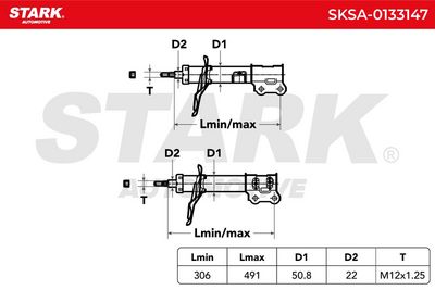 амортисьор STARK SKSA-0133147