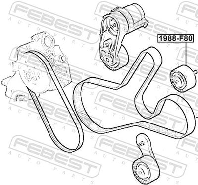 ROLA GHIDARE/CONDUCERE CUREA TRANSMISIE FEBEST 1988F80 1