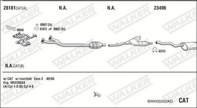 Изпускателна система WALKER BWH05052AD