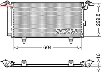 DENSO DCN36005 Радиатор кондиционера  для SUBARU OUTBACK (Субару Оутбакk)