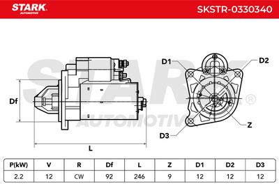 стартер STARK SKSTR-0330340