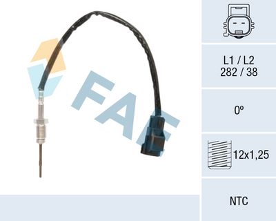 датчик, температура на изгорелите газове FAE 68659