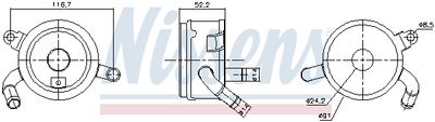 RADIATOR ULEI ULEI MOTOR NISSENS 91365