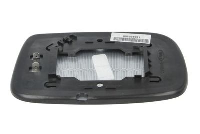 Zijspiegel glas Links (asferisch, met verwarming, chroom) past: TOYOTA COROLLA E11 04.97-01.02