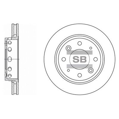 Тормозной диск Hi-Q SD2006 для KIA CLARUS