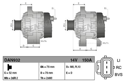 Alternator DAN932