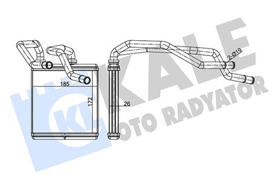 Теплообменник, отопление салона KALE OTO RADYATÖR 346650 для NISSAN X-TRAIL