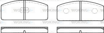 Комплект тормозных колодок, дисковый тормоз WOKING P1203.30 для RENAULT 16