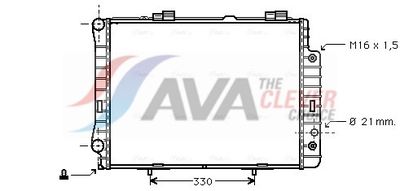 радиатор, охлаждане на двигателя AVA Clever Choice MSA2190