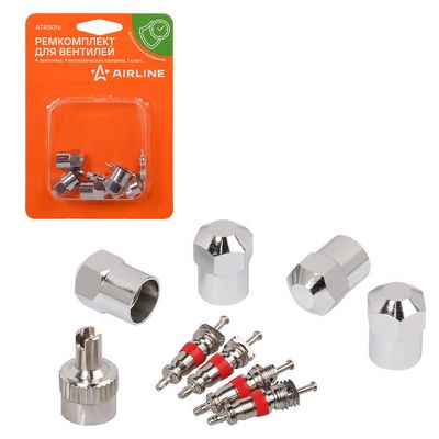 Комплект золотников, сервисный нипель Airline ATRS016