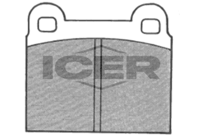 комплект спирачно феродо, дискови спирачки ICER 180491