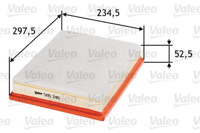 Воздушный фильтр VALEO 585246 для CADILLAC BLS