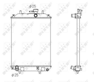 Radiator, engine cooling 53413