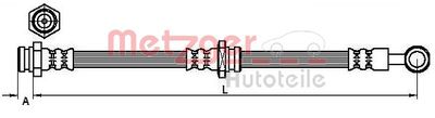 Тормозной шланг METZGER 4110629 для SUZUKI ALTO