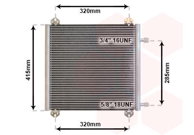 VAN WEZEL Condensor, airconditioning (43005235)