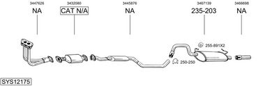 Изпускателна система BOSAL SYS12175