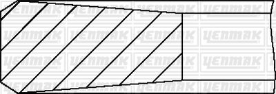 YENMAK 91-09689-000 Комплект поршневых колец  для FIAT DUCATO (Фиат Дукато)