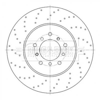 спирачен диск BORG & BECK BBD6075S