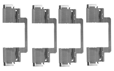 Комплектующие, колодки дискового тормоза HELLA 8DZ 355 204-701 для MERCEDES-BENZ GLK-CLASS