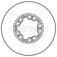 спирачен диск BORG & BECK BBD4779