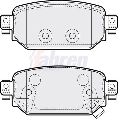 Fahren Brake Pad Set, disc brake FBP3852