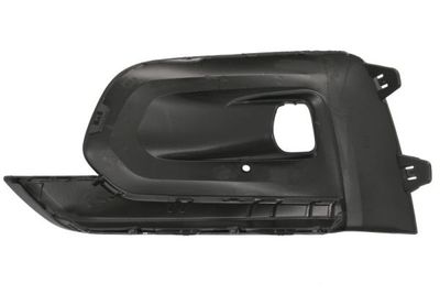 Voorbumper afdekking Voor Rechts (met strook  set, met mistlampgaten) past: PEUGEOT RIFTER 09.18-10.23
