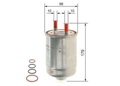 Bränslefilter BOSCH F 026 402 234