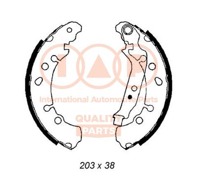 Комплект тормозных колодок IAP QUALITY PARTS 705-17004 для TOYOTA YARIS