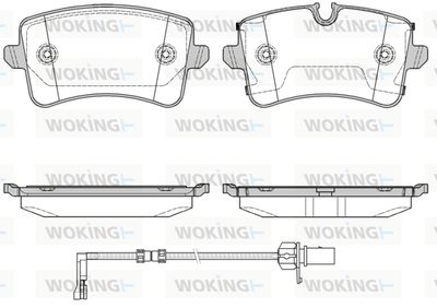 WOKING P12433.20 Тормозные колодки и сигнализаторы для AUDI A8 D3 (4E2, 4E8) 3.0 TDI quattro WOKING P12433.20 Тормозные колодки и сигнализаторы для AUDI A8 D3 (4E2, 4E8) 3.0 TDI quattro