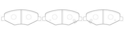 Комплект тормозных колодок, дисковый тормоз FIT FP1400 для VORTEX CORDA