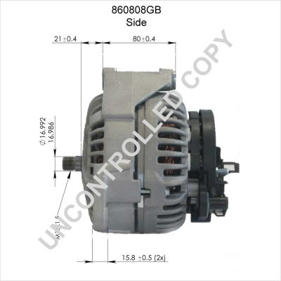 Alternátor PRESTOLITE ELECTRIC 860808GB