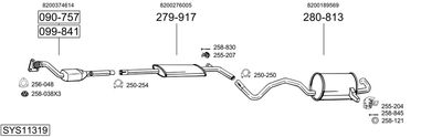 Układ wydechowy BOSAL SYS11319