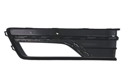 Voorbumper afdekking Voor Rechts (met verchroomde streep, met mistlampgaten, plastic, chroom/zwart) past: VW PASSAT B7 FL USA, PASSAT B7 USA 01.11-12.19