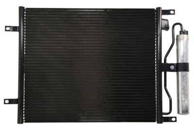 A/C condensator (met droger) past: NISSAN MICRA III, NOTE 1.5D 09.03-09.12